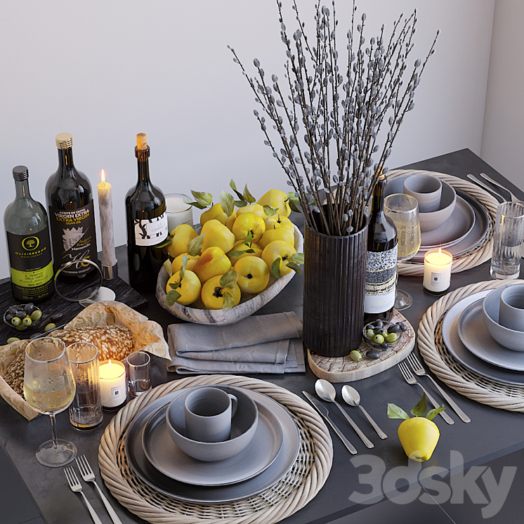 Table setting 30 3D Model