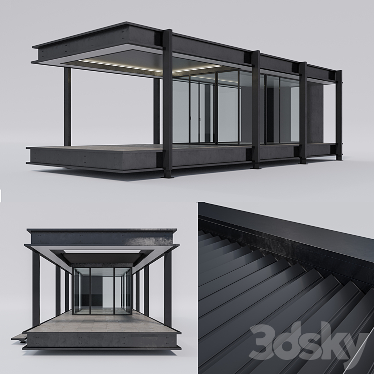 Pratic brera b pergolas 3DS Max - thumbnail 2