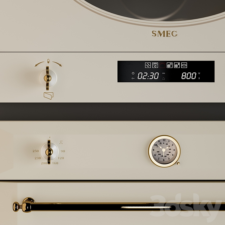 Kitchen Appliances Smeg Colonial 3D Model