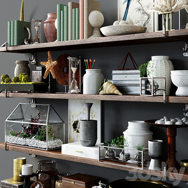 Decorative loft set 3D Model