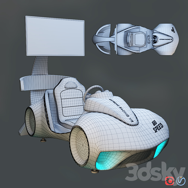 Leke VR Flash Racing 3D Model