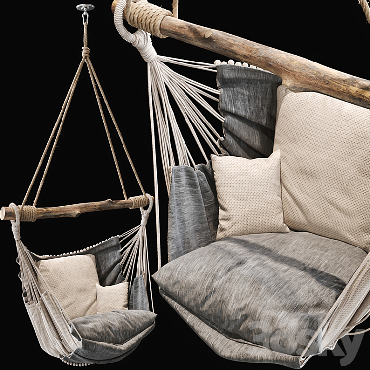 Suspended chair 2 3D Model