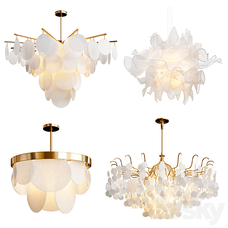 Four Exclusive Chandelier Collection_9 3DS Max - thumbnail 1