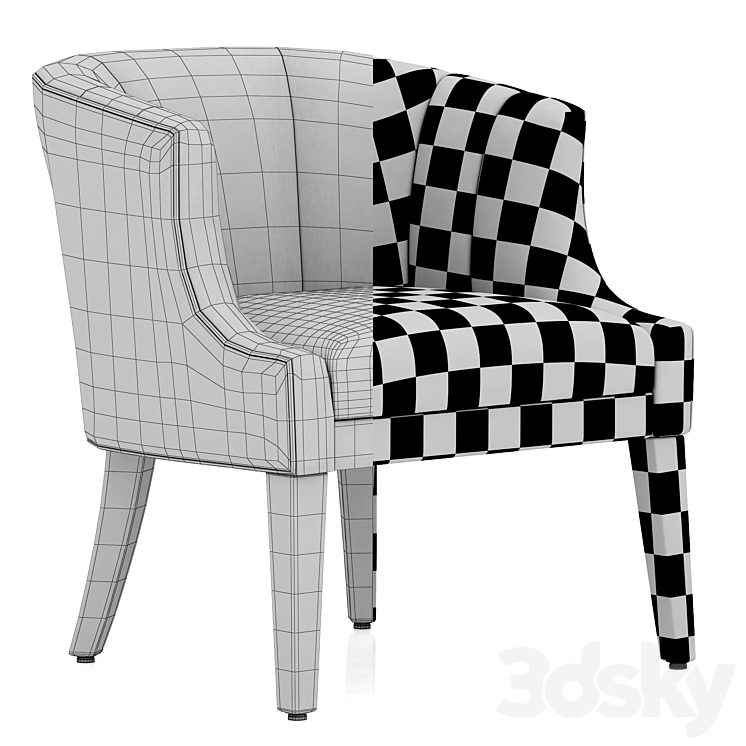 Dantone Home Armchair Jersey Arm chair 3D model