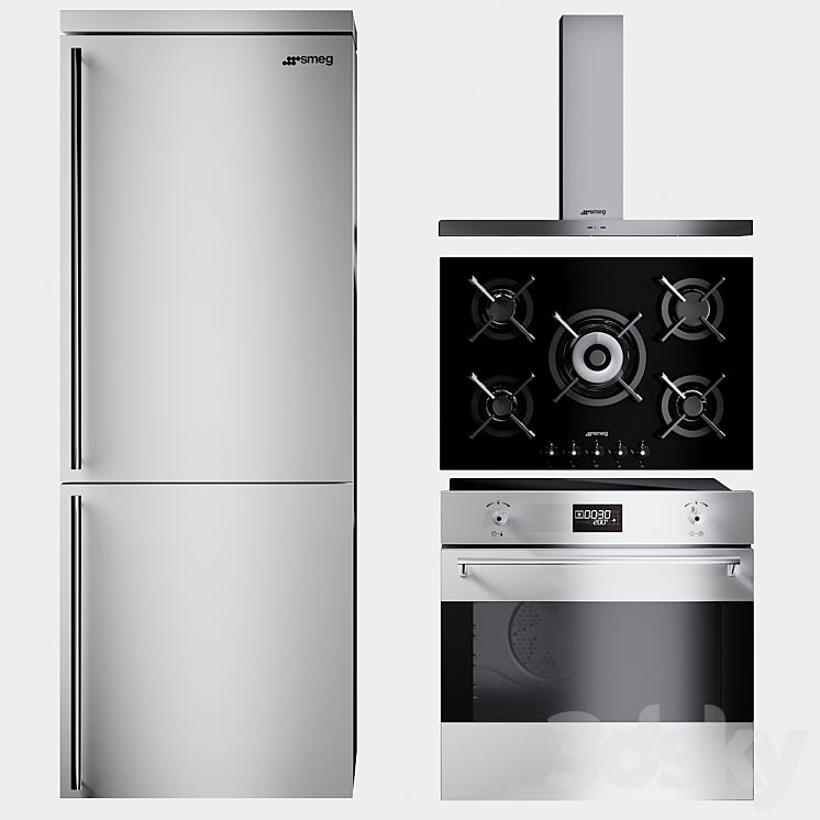Kitchen Appliances Smeg Classic 3DS Max - thumbnail 1