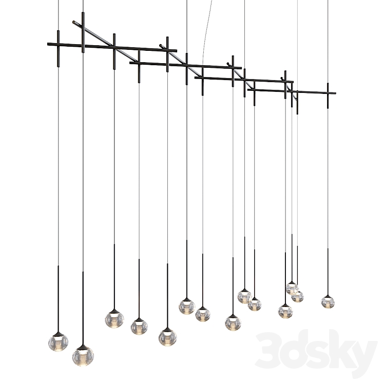 Vibia Algorithm 0845 - Pendant light - 3D model