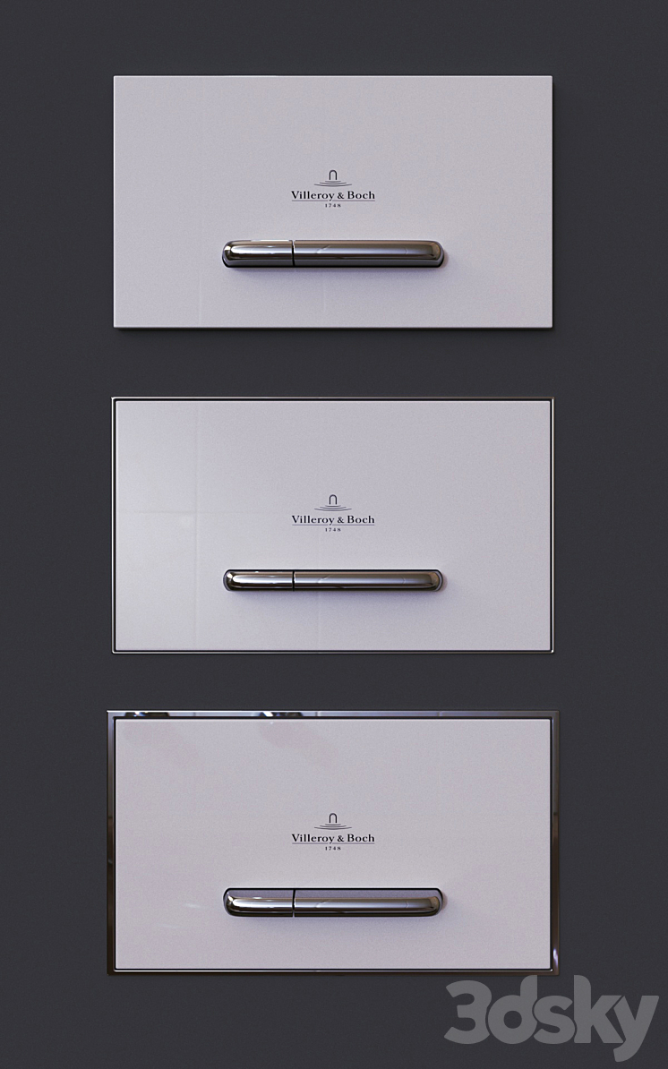 Villeroy & Boch flush plates 3D Model