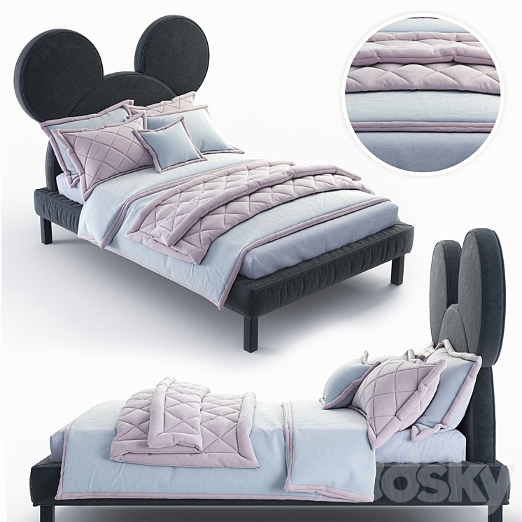 Mickey Mouse – Mickey Mouse bed by DG HOME 3DS Max - thumbnail 1
