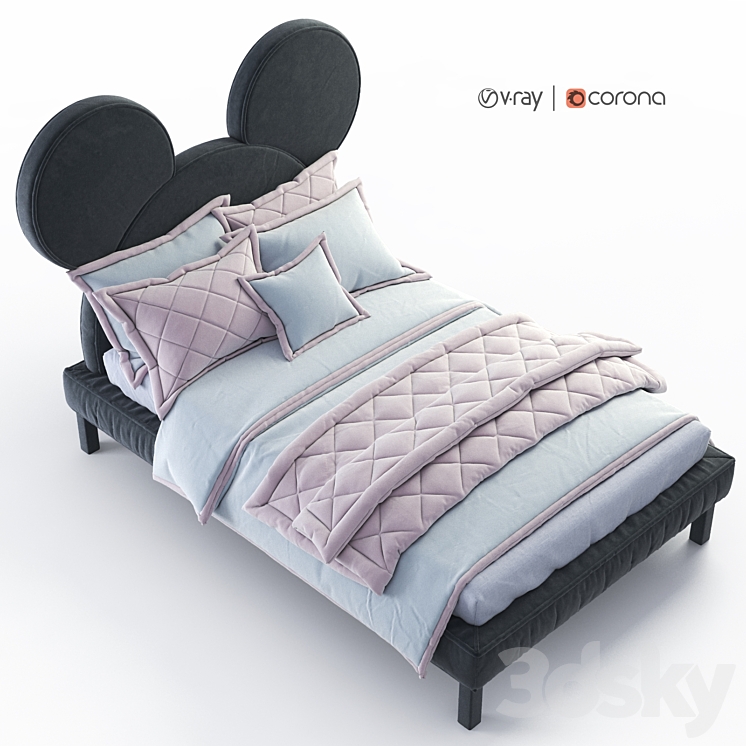 Mickey Mouse – Mickey Mouse bed by DG HOME 3DS Max - thumbnail 2