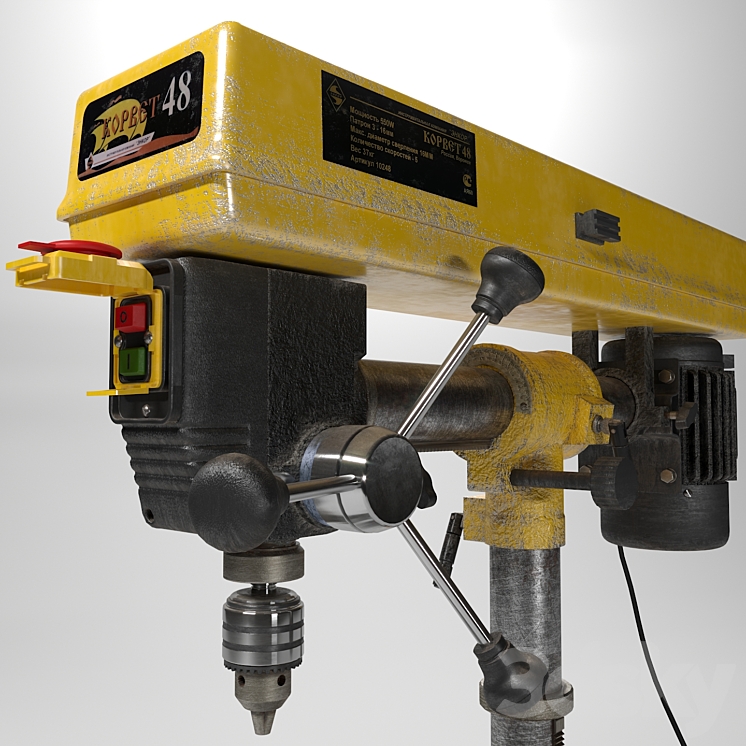 Drilling machine Corvette48 3D Model