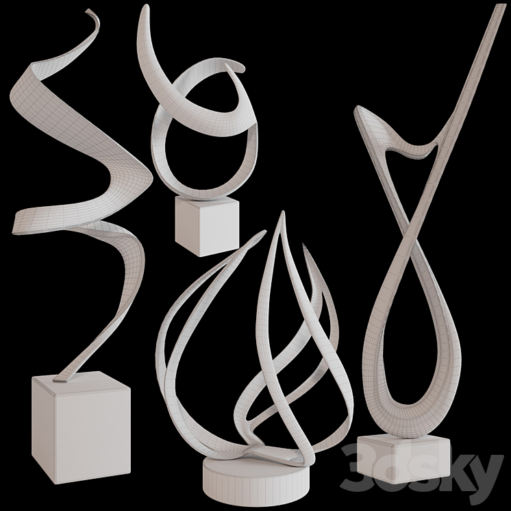 Sculptures decor set by Bob Bennett 03 3DS Max - thumbnail 2