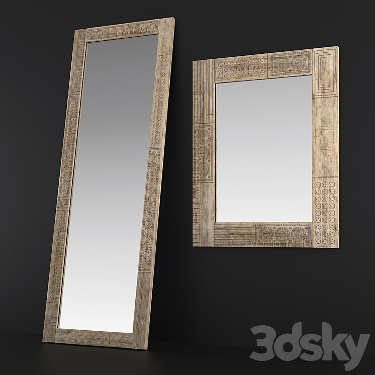 Pare series mirrors from Kare 3DS Max - thumbnail 1