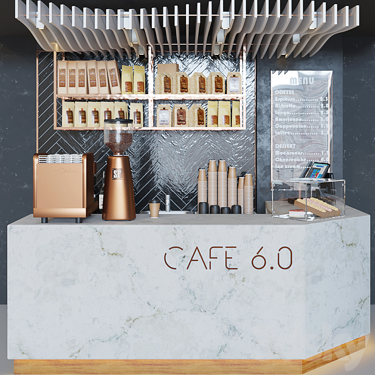 “Cafe “”Cafe 6.0″”” 3DS Max - thumbnail 1