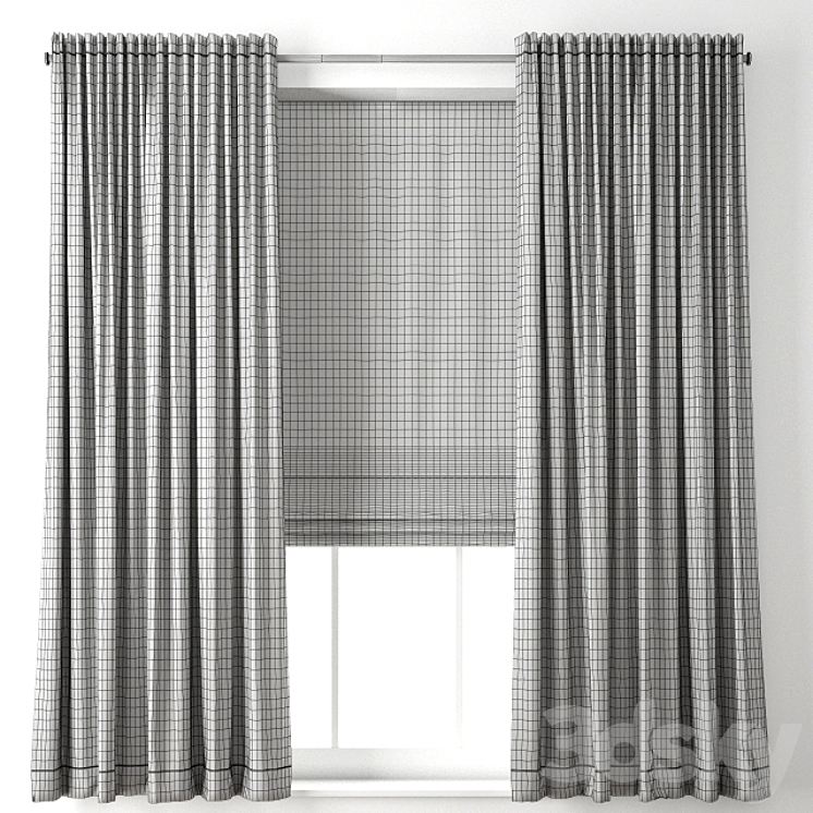 Curtain 74 3D Model