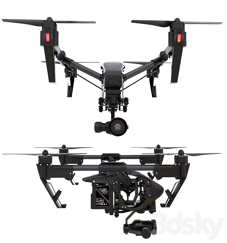 DJI Inspire 1 PRO 3D Model
