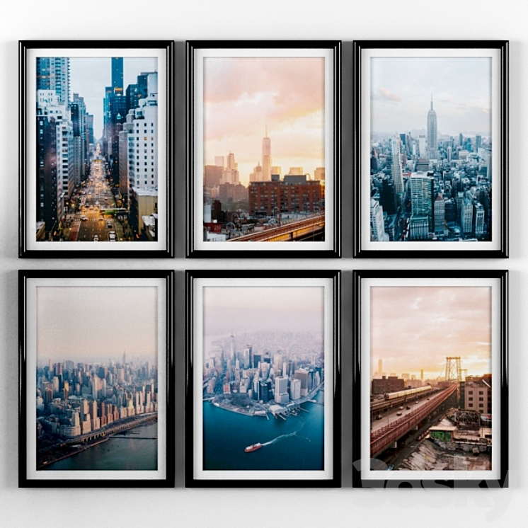 Posters New York Frame 3D model
