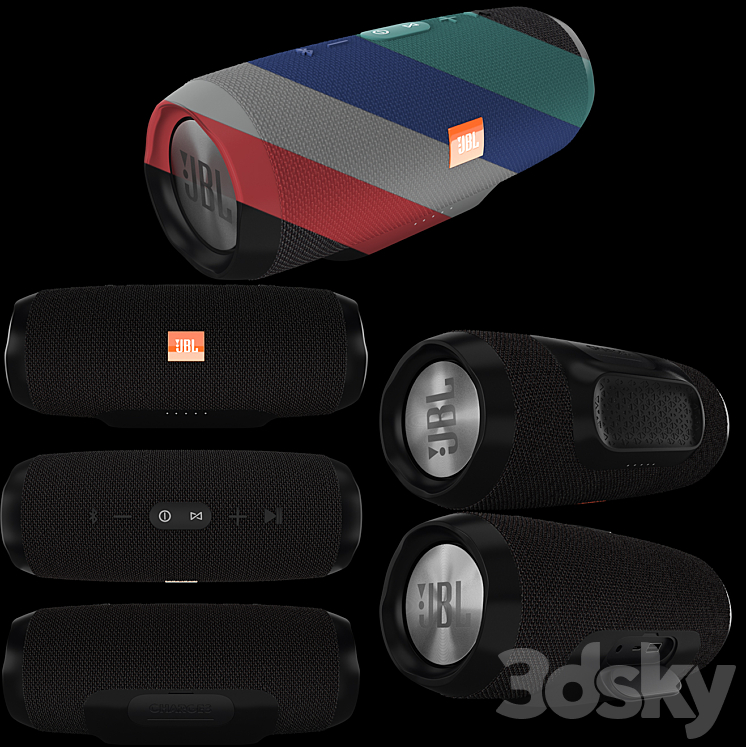 JBL Charge 3 3D Model