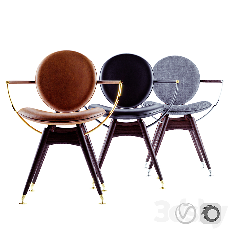 Overgaard & Dyrman Circle Dining Chair 3DS Max - thumbnail 1