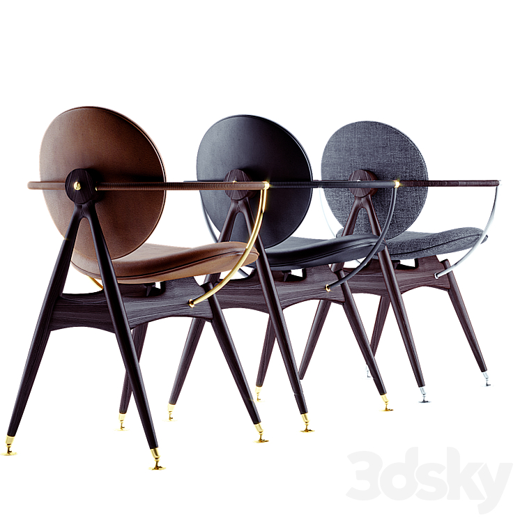Overgaard & Dyrman Circle Dining Chair 3DS Max - thumbnail 2