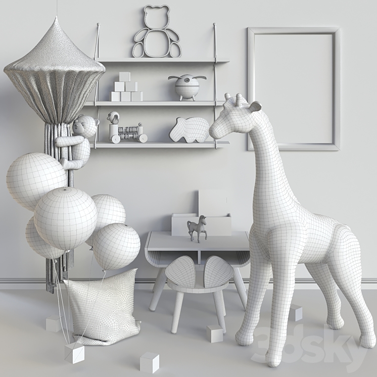 Toys and children’s furniture for the nursery 5 3DS Max - thumbnail 2
