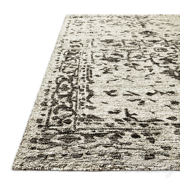 Savoy Braided HandKnotted Rug RH Carpets 3D model