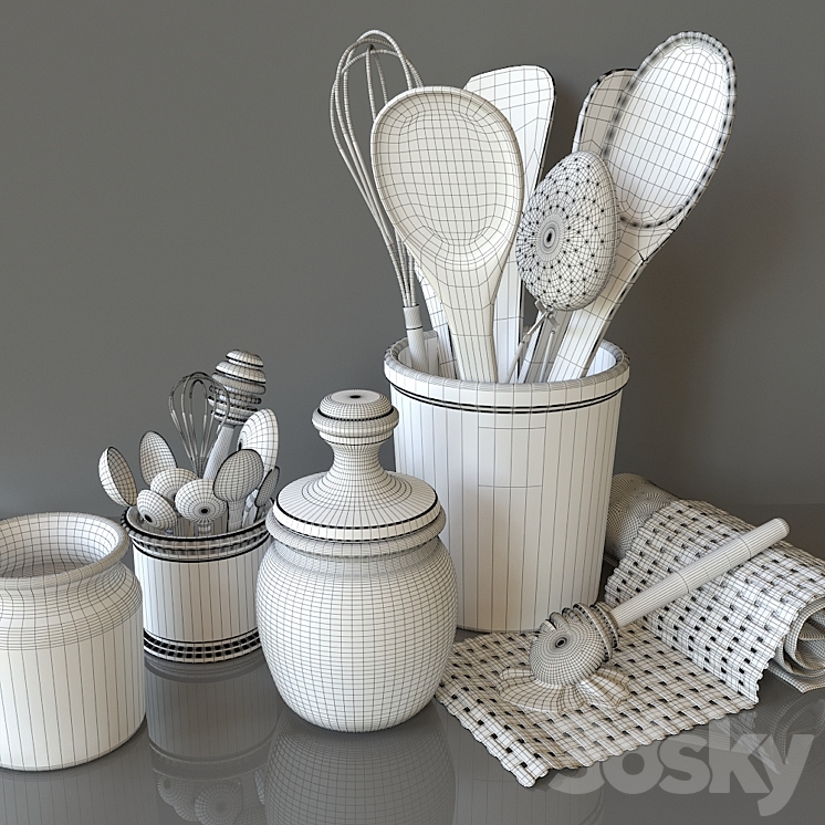 Decorative set 3D Model