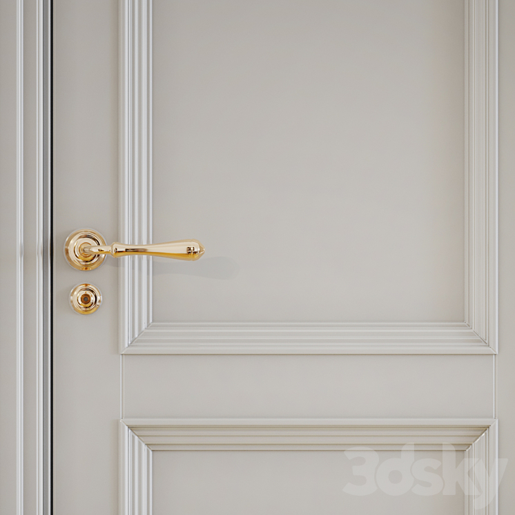 Classic interior doors 3D Model