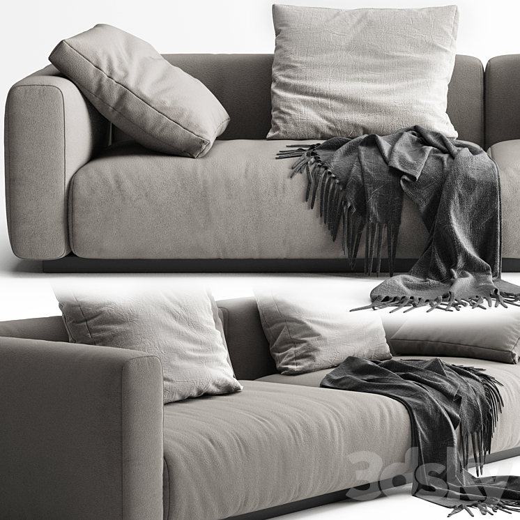 sofa Flexform Lario 3D Model