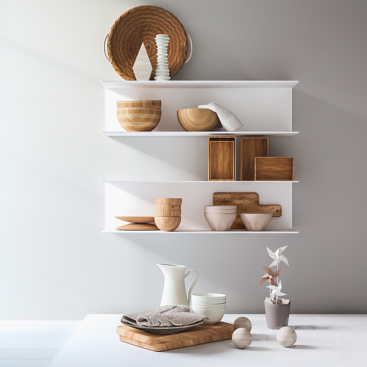 3DS MAX Ikea Kitchen Accessories 3DS Max