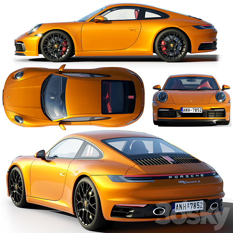 Porsche 911 carrera S 2019 3D Model