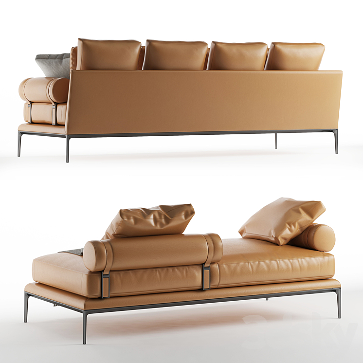 B And B Italia Atoll Sofa Bench Sofa 3d Model 5959