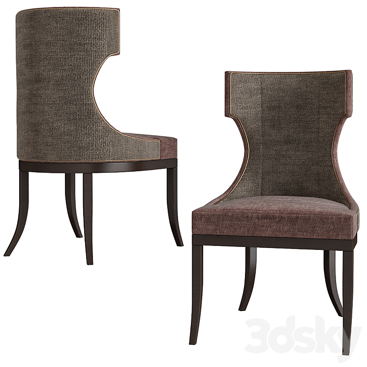 Upholstered Dining Chair Baker 3DS Max - thumbnail 1