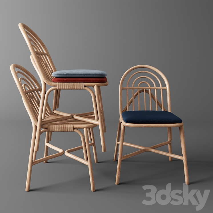 Rotin by Guillaume Delvigne \/ Chaise SILLON en 2019 3DS Max - thumbnail 2