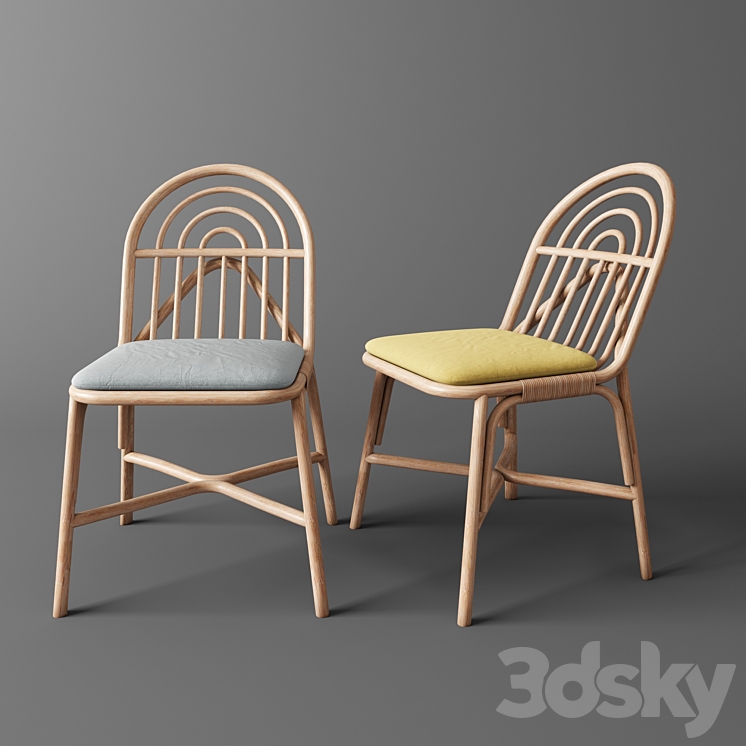 Rotin by Guillaume Delvigne \/ Chaise SILLON en 2019 3DS Max - thumbnail 1