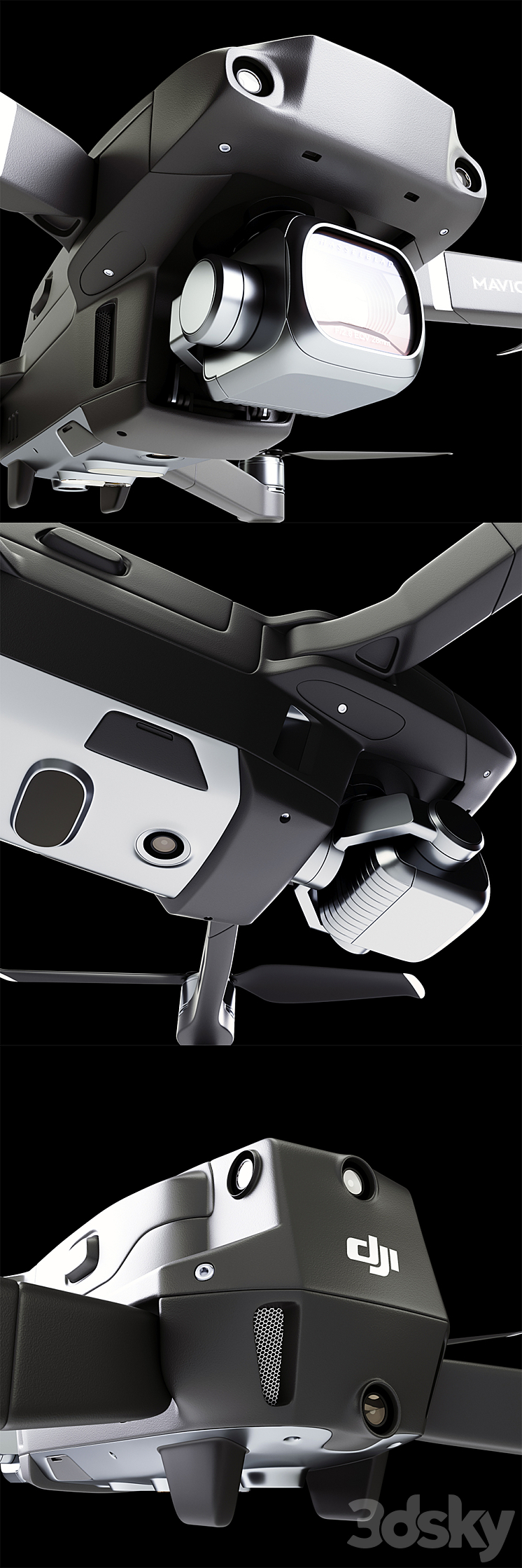 DJI Mavic 2 PRO 3D Model