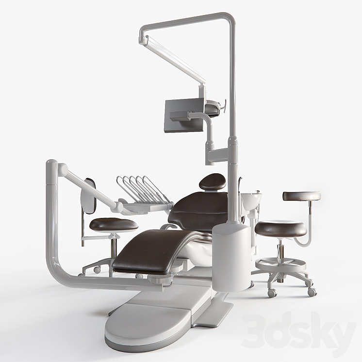 Dental chair 3DS Max - thumbnail 2