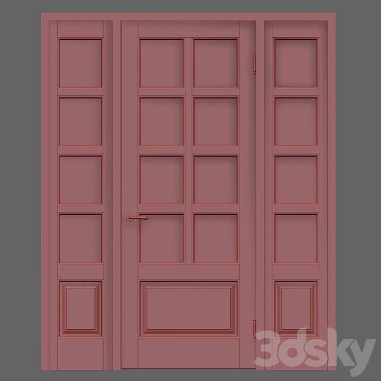 Classic interior doors 3D Model