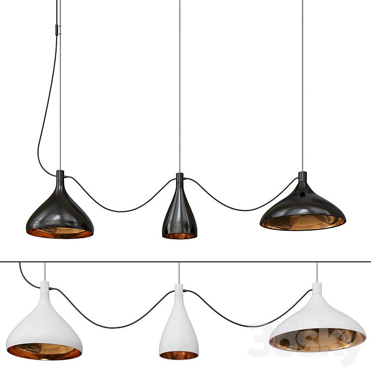 Collection of swell pendants 3DS Max - thumbnail 2