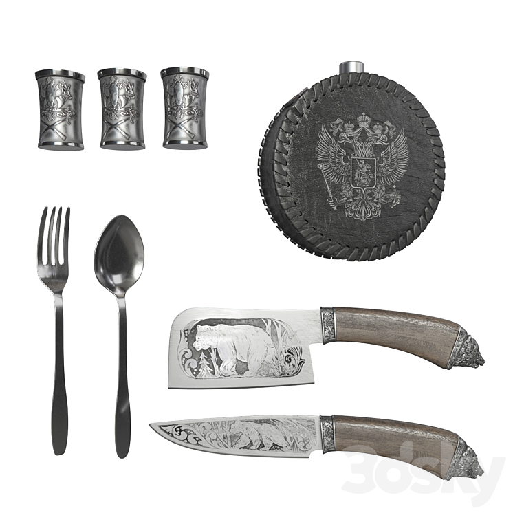 Elite picnic set 3D Model