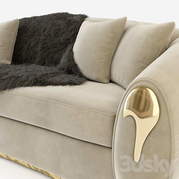 Soleil Sofa by Boca Do Lobo 3D Model