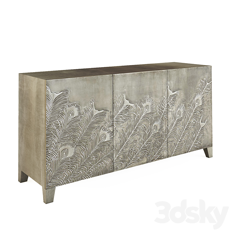 Peacock Entertainment Console by Bernhardt. 3D Model