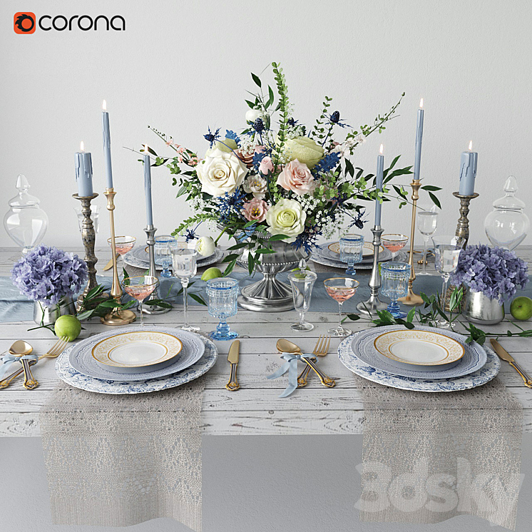 Provence style table setting Free Download