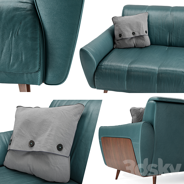 Natuzzi Talento B993 Vers488 3D Model