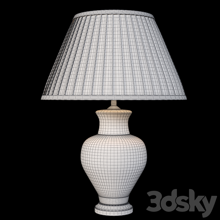 Lighting and Interiors - Lincoln Table Lamp Base 3D Model Free