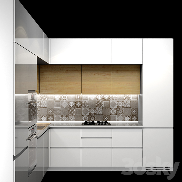 Corner kitchen 3D Model
