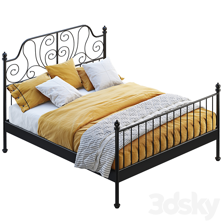 Ikea leirvik bed 3D Model