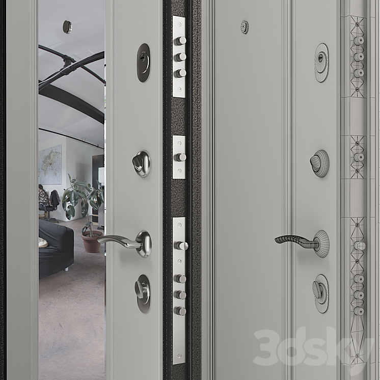 Entrance door Torex Series Delta-100 SP-7G DM 3D Model