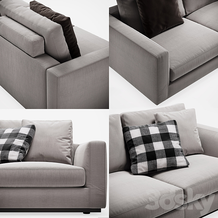 Minotti andersen line sofa 3D Model