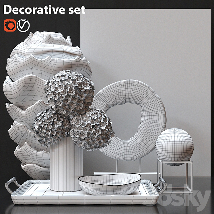 Decorative set 3D Model