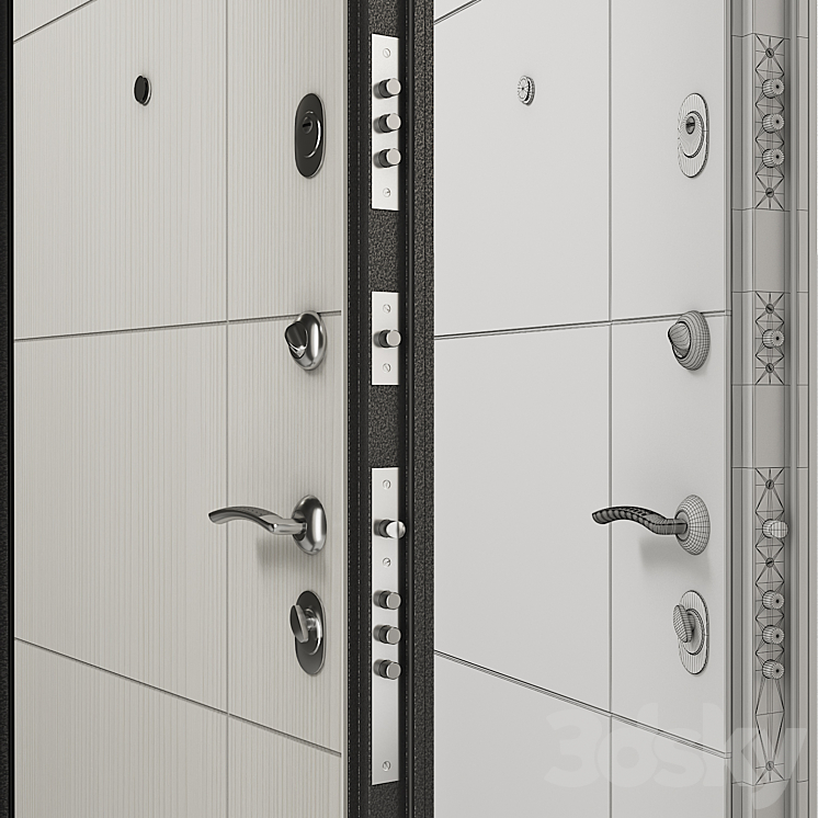 Entrance door Torex Series Delta-100 DL-2 D23 3D Model